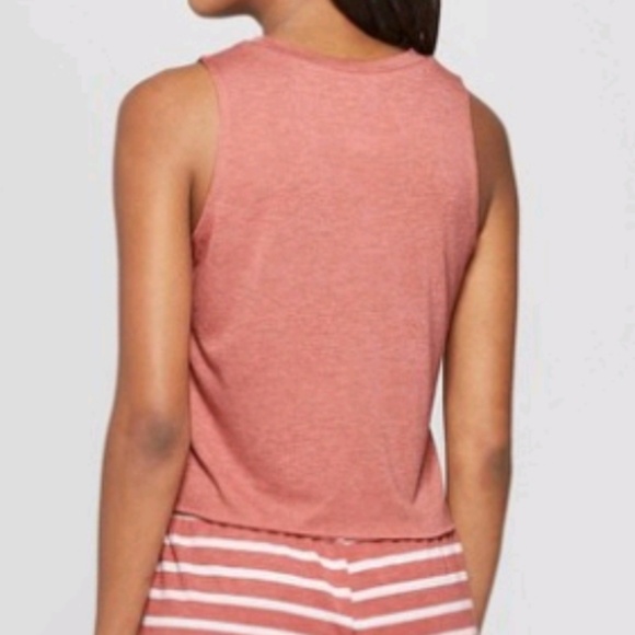 Sun days Crop Top Sleepwear PJ Pajama Top - Picture 5 of 5